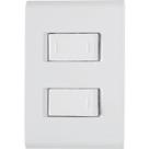 Conjunto 4x2 com 1 Interruptor e 1 Interruptor Paralelo 10 a 250 V Branco Tramontina