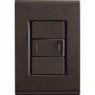 Conjunto 4x2 Com 1 Interruptor Paralelo 10 A 250 V Tramontina Liz Grafite Tramontina
