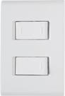 Conjunto 4x2 com 1 Interruptor Simples 10 A 250 V e 1 Interruptor Paralelo 10 A 250 V Tramontina Liz
