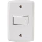 Conjunto 4x2 Com 1 Interruptor Simples 10 A 250 V Horizontal Tramontina Lux2 Branco Tramontina