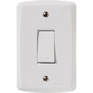 Conjunto 4x2 Com 1 Interruptor Simples 10 A 250 V Tramontina Lux2 Branco Tramontina