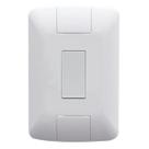 Conjunto 4x2 com 1 Interruptor Simples Aria 6A 250V Branco Tramontina Única