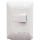 Conjunto 4x2 Com 1 Interruptor Simples Horizontal Tramontina Aria 6 A 250 V Branco Tramontina
