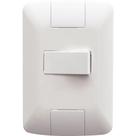 Conjunto 4x2 com 1 Interruptor Simples Horizontal Tramontina Aria 6 A 250 V Branco