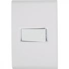 Conjunto 4x2 com 1 Interruptor Simples Horizontal Tramontina Liz 10 A 250 V Branco