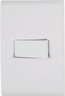 Conjunto 4x2 com 1 Interruptor Simples Horizontal Tramontina Liz 10 A 250 V Branco