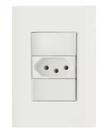 Conjunto 4x2 com 1 Tomada 2P+T 10 A 250 V Tramontina Giz Branco Conjunto 4x2 com 1 Tomada 2P+T 10 A 250 V Tramontina Giz Branco