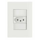 Conjunto 4x2 com 1 Tomada 2P+T 20 A 250 V Giz Tramontina - Branco