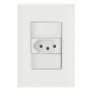Conjunto 4x2 Com 1 Tomada 2p+t 20 A 250 V Tramontina Giz Branco Tramontina