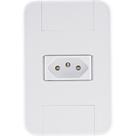 Conjunto 4x2 com 1 Tomada 2P+T 20 A 250 V Tramontina Tablet Branco Conjunto 4x2 com 1 Tomada 2P+T 20 A 250 V Tramontina Tablet Branco
