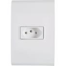 Conjunto 4x2 com 1 Tomada 2P+T Liz 10A 250V Branco Tramontina Unica