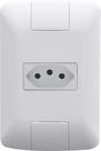 Conjunto 4x2 com 1 Tomada 2P+T Tramontina Aria 10 A 250 V Branco