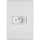 Conjunto 4x2 com 1 Tomada 2P+T Tramontina Liz 10 A 250 V Branco