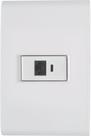 Conjunto 4x2 com 1 Tomada RJ45 cat. 6 Tramontina Liz Branco