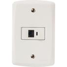 Conjunto 4x2 com 1 Tomada RJ45 cat. 6 Tramontina Lux2 Branco Conjunto 4x2 com 1 Tomada RJ45 cat. 6 Tramontina Lux2 Branco