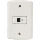 Conjunto 4x2 Com 1 Tomada Rj45 Cat. 6 Tramontina Lux2 Branco