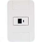 Conjunto 4x2 com 1 Tomada RJ45 cat. 6 Tramontina Tablet Branco