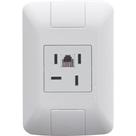 Conjunto 4x2 Com 1 Tomada Telefone 4p E Rj11 Tramontina Aria Branco Tramontina