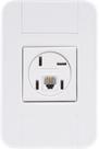 Conjunto 4x2 com 1 Tomada Telefone 4P e RJ11 Tramontina Tablet Branco