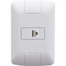Conjunto 4x2 Com 1 Tomada Telefone Rj11 Tramontina Aria Branco Tramontina