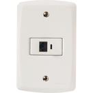 Conjunto 4x2 Com 1 Tomada Telefone Rj11 Tramontina Lux2 Branco Tramontina