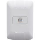 Conjunto 4x2 com 1 Tomada TV/SAT Aria Branco - 57241017 - TRAMONTINA