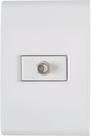 Conjunto 4x2 com 1 Tomada TV/SAT Coaxial Tramontina Liz Branco