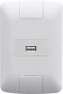 Conjunto 4x2 com 1 Tomada USB Brilho 1,5 A Bivolt Tramontina Aria Branco