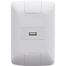 Conjunto 4x2 com 1 Tomada USB de 1,5 Ampères Bivolt Aria Branco - 57241026 - TRAMONTINA