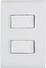 Conjunto 4x2 com 2 Interruptores Paralelos Tramontina Liz 10 A 250 V Branco