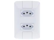 Conjunto 4x2 Com 2 Tomadas 2p+T 10a/250v Tramontina Aria