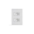 Conjunto 4x2 Com 2 Tomadas 2p+t Tramontina 20 A 250 V Liz Branco Tramontina