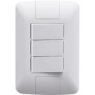 Conjunto 4x2 Com 3 Interruptores Paralelos 6 A 250 V Tramontina Aria Branco Tramontina