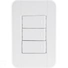 Conjunto 4x2 Com 3 Interruptores Simples 10 A 250 V Tramontina Tablet Branco Tramontina Conjunto 4x2 Com 3 Interruptores Simples 10 A 250 V Tramontina Tablet Branco Tramontina