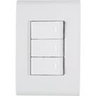 Conjunto 4x2 com 3 Interruptores Simples 10A 250V Liz Tramontina
