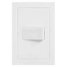 Conjunto 4x2 com Interruptor Simples Cinza Fosco - EKC-30000/1 - DICOMPEL