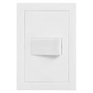 Conjunto 4x2 Com Interruptor Simples Cinza Fosco - Ekc-30000-1 - Dicompel