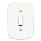 Conjunto 4x2 Interruptor Simples Branco - 0560 Fame Blanc
