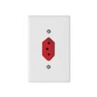 Conjunto 4x2 Tomada 2P+T 20A 250V Vermelha - Ilumi Conjunto 4x2 Tomada 2P+T 20A 250V Vermelha - Ilumi