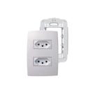 Conjunto 4x2 Tomada Dupla 20A Branco PialPlus Normal Legrand