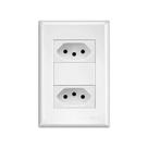 Conjunto 4x2 Tomada Dupla 20a Evidence Fame Com Garantia 3890 Conjunto 4x2 Tomada Dupla 20a Evidence Fame Com Garantia 3890