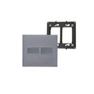Conjunto 4x4 2 Interruptor 611011CZ+ Pial Plus+ Cinza