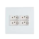 Conjunto 4x4 2 Saída Usb 2 Tomada 20A Branco Liz Tramontina