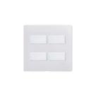 Conjunto 4X4 4 Interruptores Simples 10A Fame Habitat