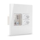 Conjunto 4x4 com Luz De Emergencia + Tomada 10A Infiniti Branco Margirius
