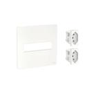 Conjunto 4x4 Tomada Dupla 20A Orion Schneider Branco