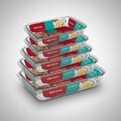 Conjunto 5 Assadeira Variadas Retangular Vidro Marinex Tempe