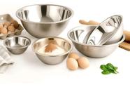 Conjunto 5 Bowls Tigela Aço Inox Escovado Saladeira Dolce Home