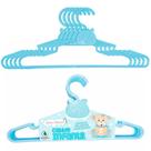 Conjunto 5 Cabides Azul Ursinho Linha Bebê e Mamãe Para Quarto Infantil