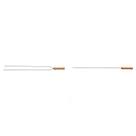 Conjunto 5 Espetos Tramontina 95cm - 2x Duplos + 3x Simples Churrasco Aço Inox Cabo Madeira